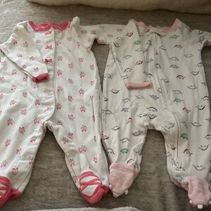 Adorable Pink and White Kids One Pieces